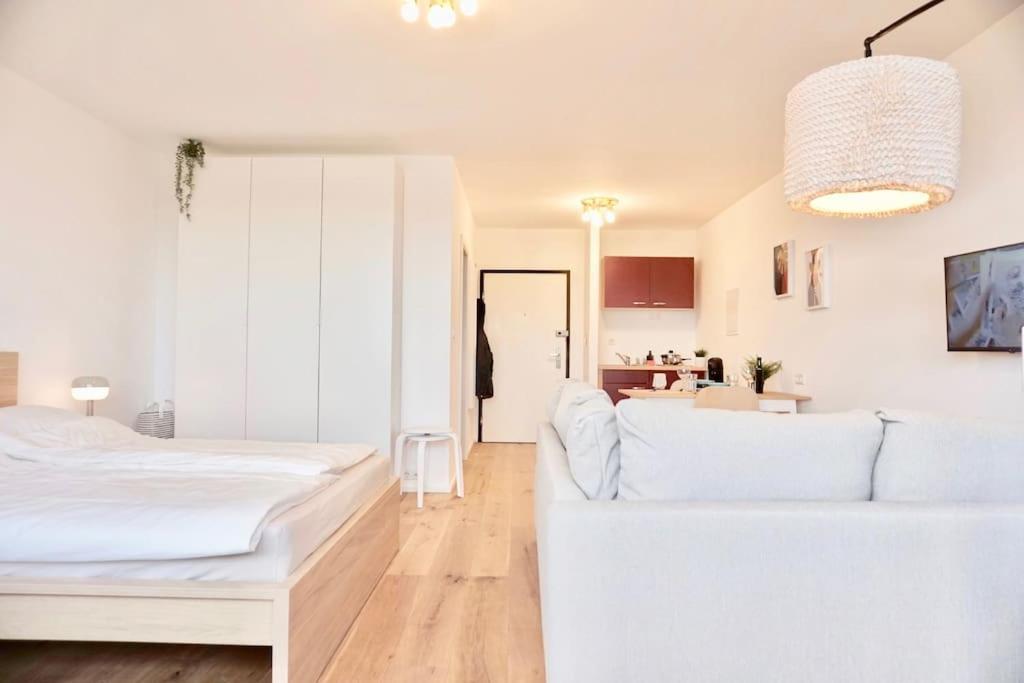 Neu Modernes Apartment In Top Lage, Free Parking Max 1,65M Hoehe Und 1,8M Breite 卡尔斯鲁厄 外观 照片