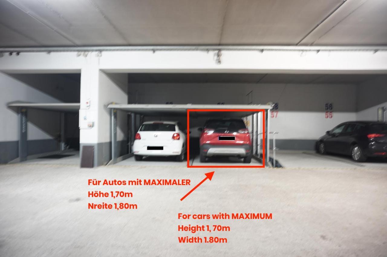 Neu Modernes Apartment In Top Lage, Free Parking Max 1,65M Hoehe Und 1,8M Breite 卡尔斯鲁厄 外观 照片